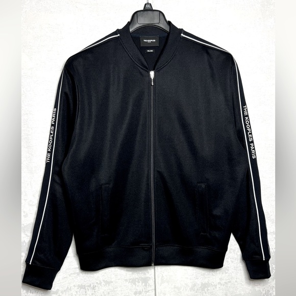 The Kooples Logo Embroidered ~ Front Zip Jacket, MEN, Relaxed fit - Picture 3 of 9